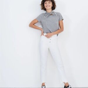 Madewell White High Rise Jeans